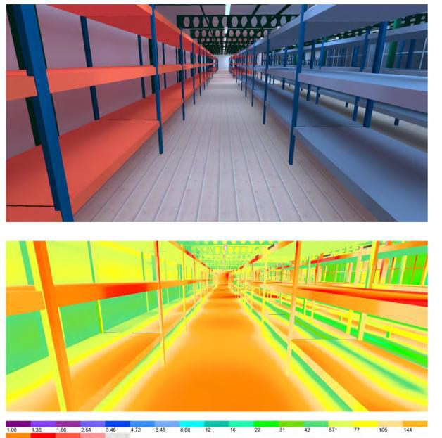 DIALux lighting simulation from UK project portfolio